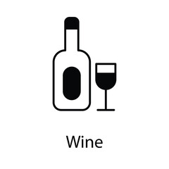 Wine icon. Suitable for Web Page, Mobile App, UI, UX and GUI design