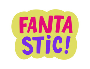 Fantastic speech bubble. Comic Chat Sticker