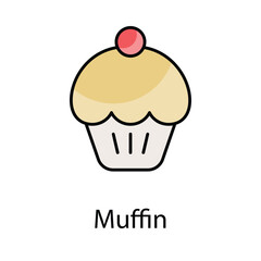Muffin icon. Suitable for Web Page, Mobile App, UI, UX and GUI design