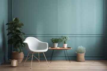 Simplicity in Style: Elevate Your Space with a Minimalist Chair and Elegant Art