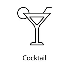 Cocktail icon. Suitable for Web Page, Mobile App, UI, UX and GUI design