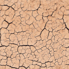Dry earth seamless texture pattern 