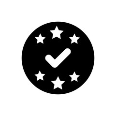 Quality icon vector set. Guarantee illustration sign collection. Certified symbol or logo. 