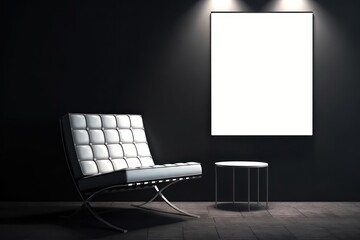 Minimalism Redefined: The Beauty of Modern Chair and Empty Frame Design