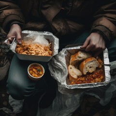 Kindness in Action: Helping the Homeless through Simple Acts of Sharing, Generative AI