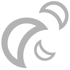 Fototapeta premium pattern moon simple shapes gray background wrapping paper