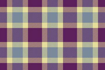 Fabric texture pattern. Plaid background seamless. Textile vector check tartan.