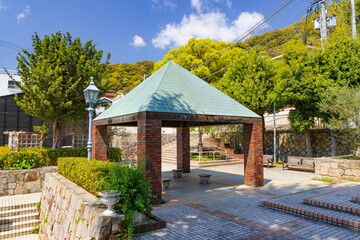 Fototapeta na wymiar 神戸市北野の異人館街の風景