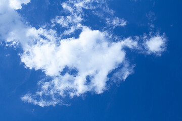 Fototapeta na wymiar Beautiful blue sky and clouds natural background. Nature. Copy space