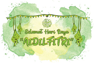 happy eid al fitr background  