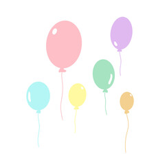Pastel balloons, celebration