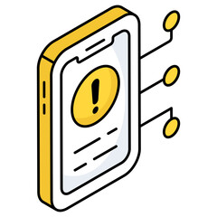 Modern design icon of emojiAn icon design of mobile error 