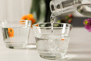 Traditional Japanese alcoholic drink - Sake, traditional asian drinks concept