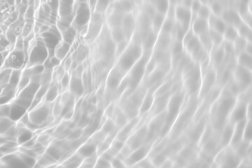 Fototapeta na wymiar Abstract white transparent water shadow surface texture natural ripple background