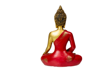 isolated Buddha sculpture