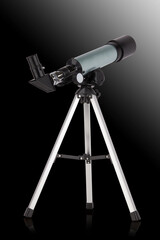 Modern telescope isolated