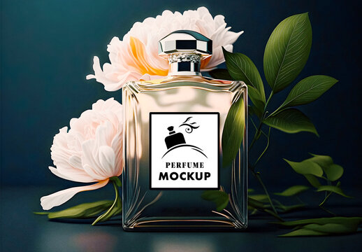 Perfume Mockup. Ai Generative