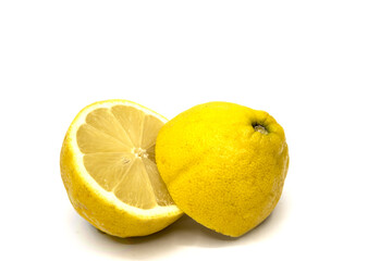 Lemon isolated on white background