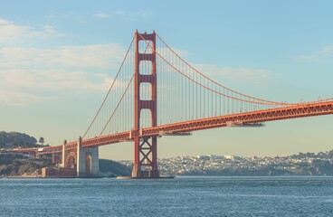 Golden Gate Bridge at sunrise, San Francisco, California