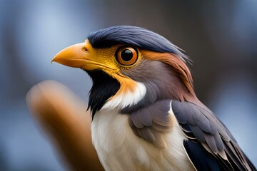 Obraz premium Beautiful birds with bright colors (robin), Generative AI