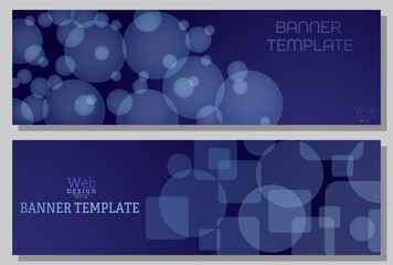 Geometric dark blue background. Template for web design, social network, interior and creative ideas