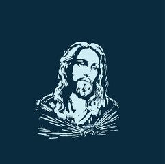 THESE HIGH QUALITY JESUS VECTOR FOR USING VARIOUS TYPES OF DESIGN WORKS LIKE T-SHIRT, LOGO, TATTOO AND HOME WALL DESIGN