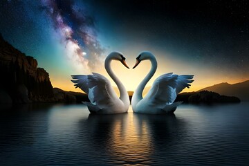 True love of swans, Generative AI