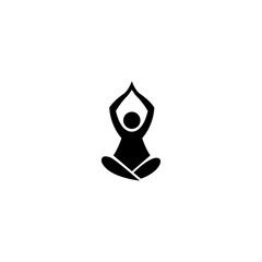 best yoga silhouette design vector