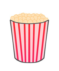 Clip art of red popcorn container
