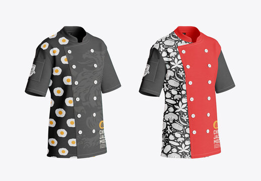 Women's Chef's Jacket Mockup