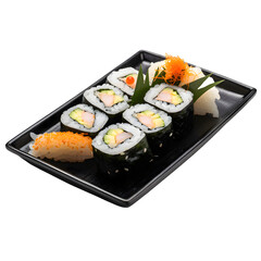 sushi on a plate