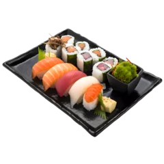 Fototapete Rund sushi on a plate © Hound