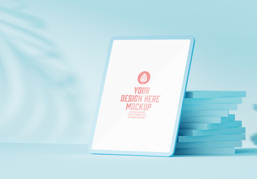 Abstract Scene with Tablet Concept Mockup, 