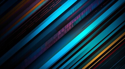 Fototapeta premium Colorful strips line layer background in modern style on golden background. Elegant decoration. Fabric pattern. Modern ai art. Dark luxury texture. Technology background.