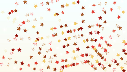 Realistic Background with Confetti of Stars Glitter Particles. Sparkle Lights Texture. Celebration pattern. Light Spots. Explosion of Confetti. Glitter Vector Illustration. Design for Poster.