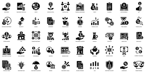 Financial management icon, trade service and investment strategy. Vector illustration