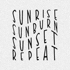 Summer hand drawing Holiday party camp, Summer background Vector, Summer Beach T-shirt design