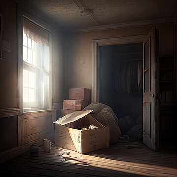 Packed up home - AI Generative