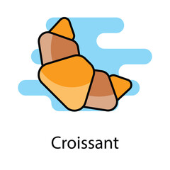 Croissant icon. Suitable for Web Page, Mobile App, UI, UX and GUI design