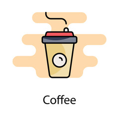 Coffee icon. Suitable for Web Page, Mobile App, UI, UX and GUI design