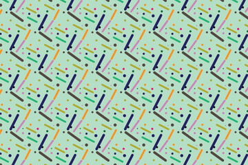 Collection of striped seamless geometric patterns