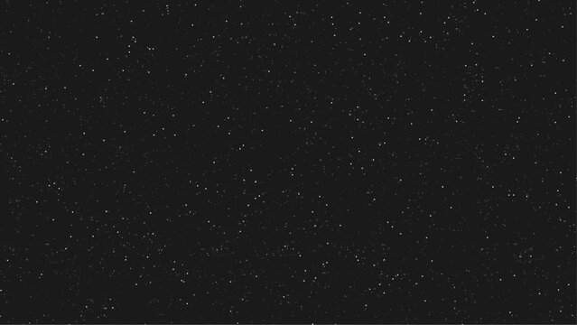 Night sky with stars sparkling on black background. Vector image
