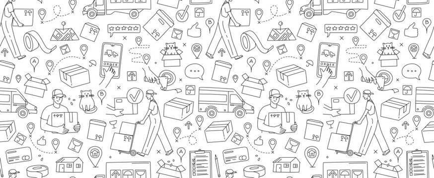 Online service for moving. Moving to a new house. Packing in boxes and delivery by car, van, truck.