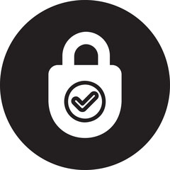 lock glyph icon