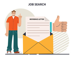 Job search. Recruitment and personnel management concept.