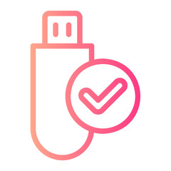 usb gradient icon