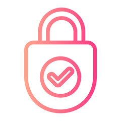 lock gradient icon