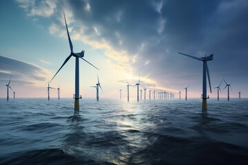 renewable energy more reliable, make offshore tidal energy more economically  , generative artificial intelligence
 - obrazy, fototapety, plakaty