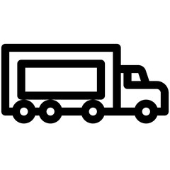 truck black outline icon