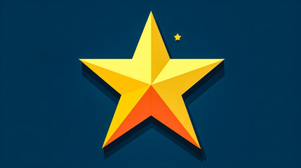 Obraz premium Creative illustration with star isolated, generative AI.